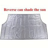 Magnetic Edges Windshield Snow Cover - Frost Windshield Cover - Snow, Ice, Frost Guard No More Scraping - Door Flaps Windproof Fits Most Car, SUV, Truck, Van with 70"x 54"