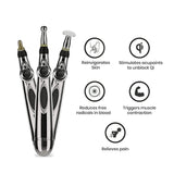Magnetic Electric Acupuncture Meridians Laser Therapy Heal Massage Pen