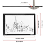 Magnetic LED Artcraft Tracing Light Pad A4 Size Lightbox