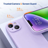 Magnetic MagSafe Case for iPhone 14 Plus with Glass Screen Protector, Silicone Case 6.7 inch