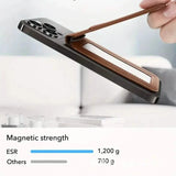 Magnetic PU Leather RFID Blocking Flip Kickstand Credit Slots Wallet Credit Cell Case Card Cover Slot Card Holder for Back of IPhone