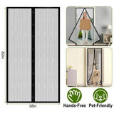 Magnetic Screen Door Hand-Free Mosquito Screen Door Net