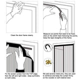 Magnetic Screen Door Hands-free Fly Mesh Door Curtain