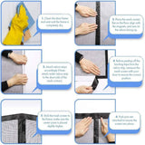 Magnetic Screen Door With Durable Fiberglass Mosquito Mesh Curtain