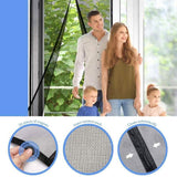 Magnetic Screen Door With Durable Fiberglass Mosquito Mesh Curtain