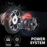 Maidesite 17.5-Inch Wide Seat Lightweight Electric Folding Wheelchair, 500W (SAK33689)