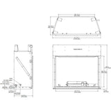 Majestic Courtyard 55K BTU 36" Traditional Outdoor Gas Fireplace (No Refractory) [ODCOUG-36NR] (SAK74218)