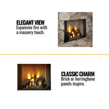Majestic Ashland 42-Inch Open Wood Burning Fireplace [ASH42] (SAK82429)