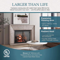 Majestic Biltmore 36" Herringbone Pattern Open Wood-Burning Fireplace [SB60HB] (SAK62147)