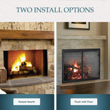 Majestic Biltmore 42-Inch Herringbone Pattern Open Wood Burning Fireplace [SB80HB] (SAK62149)