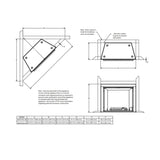 Majestic Courtyard 55K BTU 42-Inch Traditional Outdoor Natural Gas Fireplace (No Refractory) [ODCOUG-42NR] (SAK45318)