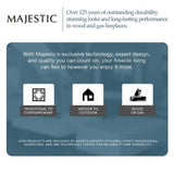 Majestic Meridian 36-Inch Platinum Natural Gas Fireplace [MER36PN] (SAK43751)