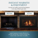 Majestic Jasper 30-Inch Direct Vent Natural Gas Insert [JASPER30IN] (SAK21396)