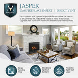 Majestic Jasper 30-Inch Direct Vent Natural Gas Insert [JASPER30IN] (SAK21396)