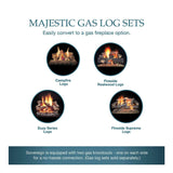 Majestic Sovereign 42-Inch Black Wood Burning Fireplace [SA42R/C] (SAK59347)