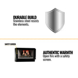 Majestic Sovereign 36" Black Wood Burning Fireplace [SA36R/C] (SAK61347)