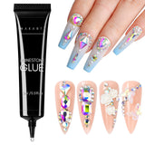 Makartt Nail Rhinestone Glue for Nails: Super Strong Gel Nail Glue for Decorations Nail Charm 3D Nails Bling Gel for Nail Gem Nail Art Jewel Diamonds 30ML Cured Need Beauty