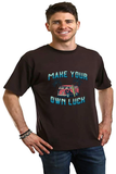 Make your own luck Men's Bamboo Viscose/Organic Cotton Short Sleeve Graphic T-Shirt