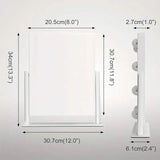 Makeup Mirror with 9 Bulbs, Adjustable Brightness and Smart Touch Control
