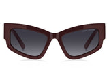 Marc Jacobs Dark Grey Shaded Women's Sunglasses 55mm
