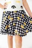 Iowa Plaid Tigerhawk Twirl Skort
