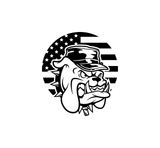 US  Marine Bulldog Hood Graphic