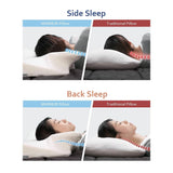 MARNUR Memory Foam Pillow for Neck Shoulder Pain Queen Size Wing Shape Design