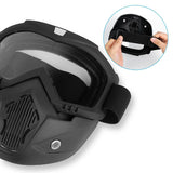 Mask Riding Goggle with Adjustable Non-slip Trip Mouth Filter