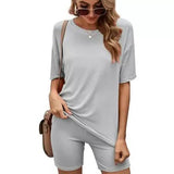 Matching Biker Short and T-Shirt Set