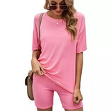 Matching Biker Short and T-Shirt Set