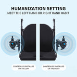 Mate Lightweight Foldable Electric Dual Motor Power Motorized Mobility Wheelchair, 250LBS (SAK79245)