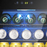 Matte Beverage Refrigerator and Cooler W58128H