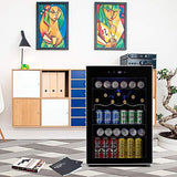 Matte Beverage Refrigerator and Cooler W58128H