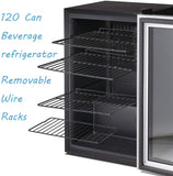 Matte Beverage Refrigerator and Cooler W58128H