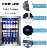 Matte Beverage Refrigerator and Cooler W58128H