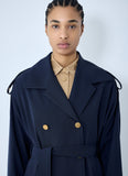 Max Mara Women Gabardine Wool Coat