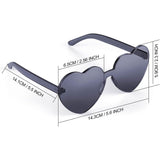 Maxdot Heart Shape Sunglasses Party Sunglasses