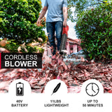 40V 17'' Cordless Lawn Mower & 40V Leaf Blower Combo Kit MB2480C