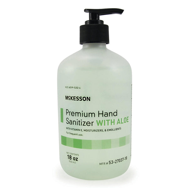 McKesson Ethyl Alcohol Hand Sanitizer w/ Aloe, 18 oz Pump Bottle