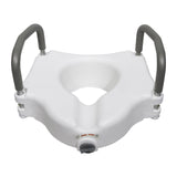 McKesson Raised Toilet Seat with Lock and Arms, 300 lb Weight Capacity