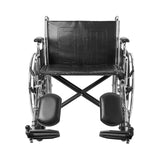 McKesson Standard 24" Wheelchair with Elevated Footrests and Detachable Desk Arms