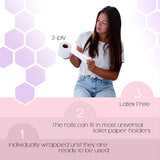 McKesson Toilet Paper Roll. Pack of 80 Tissue Paper 4" x 4.5" White 2-Ply Ultra-Soft Toilet Tissue Standard Size Cored Roll 500 Sheets Bathroom Tissue for Home; Offices; Clinics