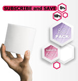 McKesson Toilet Paper Roll. Pack of 80 Tissue Paper 4" x 4.5" White 2-Ply Ultra-Soft Toilet Tissue Standard Size Cored Roll 500 Sheets Bathroom Tissue for Home; Offices; Clinics