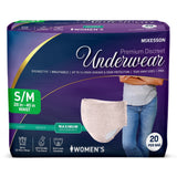 McKesson Women's Premium Discreet Pull On Absorbent Underwear, Maximum