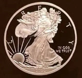 1 LB Troy Ounce/OZ .999 Pure American Metal Walking Liberty Eagle BAR Gold Copper Silver Precious Metals Pound Paperweight Pure Element CU Chemistry