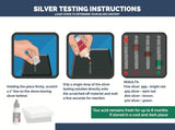 Silver Jewelry Test Kit Detect Plated Fake 999 Sterling Rings Coins Necklaces Bars Tester Scratch Stone