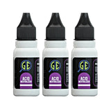 3 Gold Silver Test Acid Neutralizer 1/2 oz Bottles Testing Solution Stone Cleaner