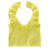 Meihuida Women's Sleeveless V Neck Crop Tops