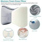 Memory Foam Contour Leg Pillow For Side Sleepers