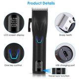 Men Electric Barber Clipper Hair Cutting Combo Set T Outliner Shaver Trimmers